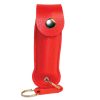 Wildfire 1/2 oz leatherette holster and Quick Release Key Chain red